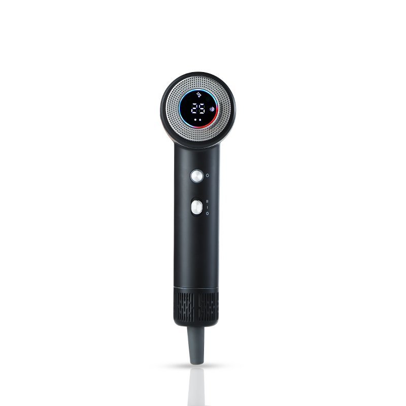 AU707A Secador de pelo lónico BLDC con pantalla LED inteligente de alta velocidad